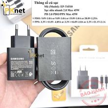 Sạc nhanh Samsung 45W chính hãng kèm cáp 5A 1.8m